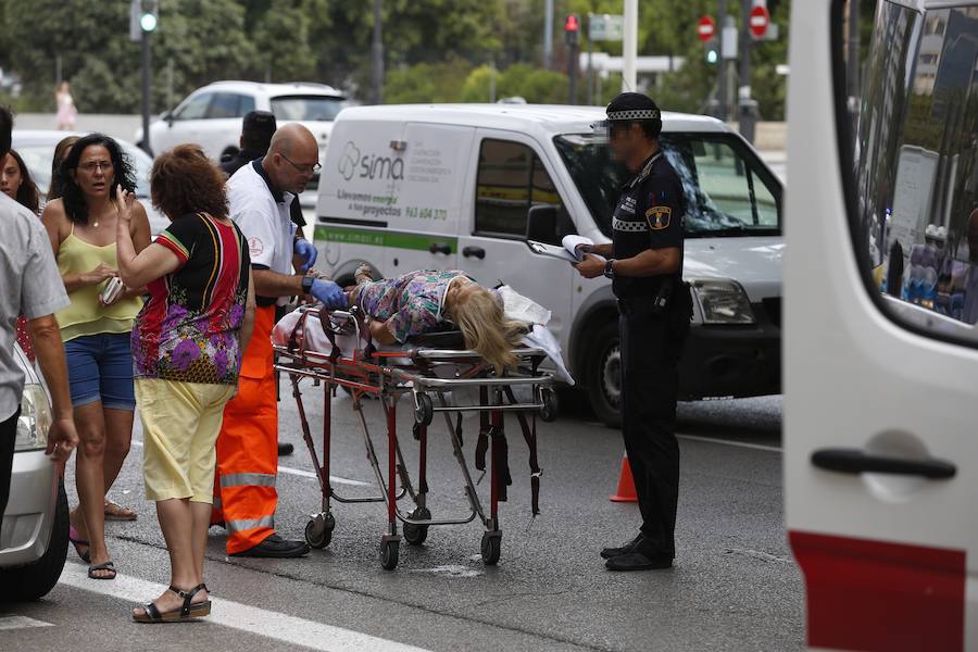 Fotos del accidente en la Avenida Tomás Montañana de Valencia