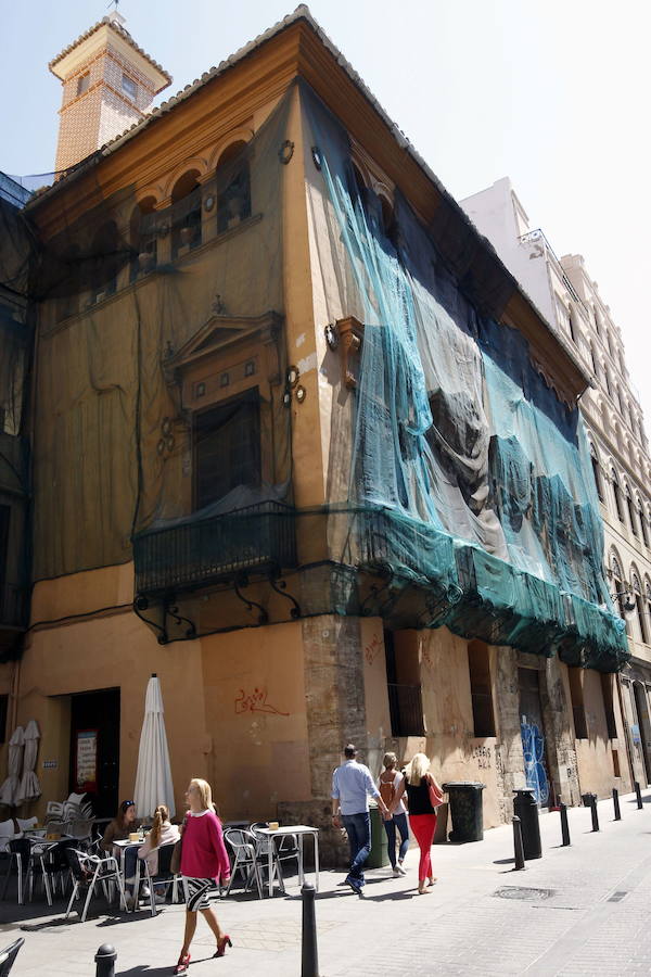 Fotos de la restauración del palacio Valeriola de Valencia