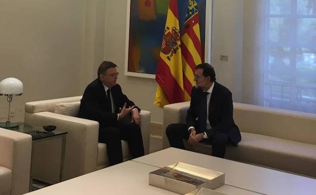 Puig dialoga con Rajoy. 