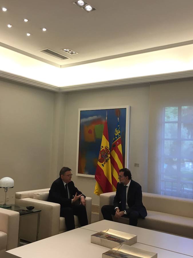 Fotos de la reunión entre Mariano Rajoy y Ximo Puig