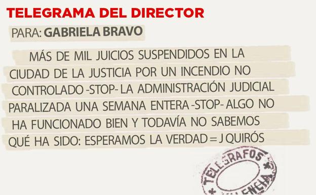 Telegrama para Gabriela Bravo