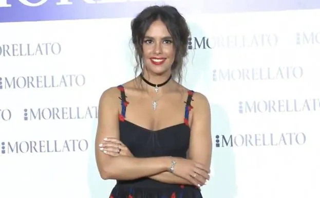 La presentadora durante la presentación de su colección para Morellato.
