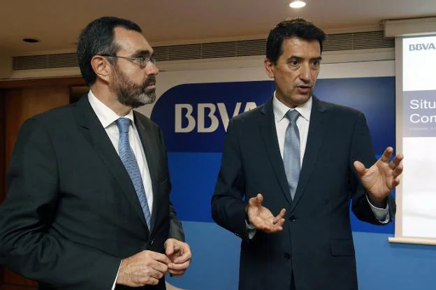 Alberto Charro, director regional de BBVA, y Rafael Doménech, responsable de Análisis Macroeconómico de BBVA Research. 