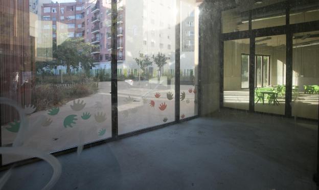 Interior de la escuela infantil municipal situada en la plaza Periodista Ros Belda de Valencia. 