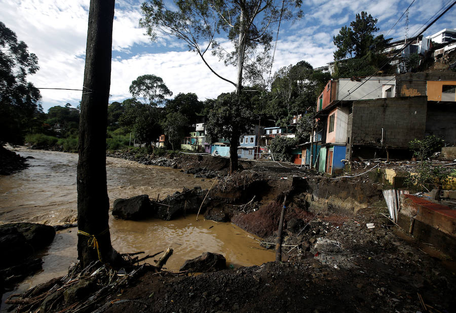 La tormenta tropical Nate a su paso por Rivas, Nicaragua. 