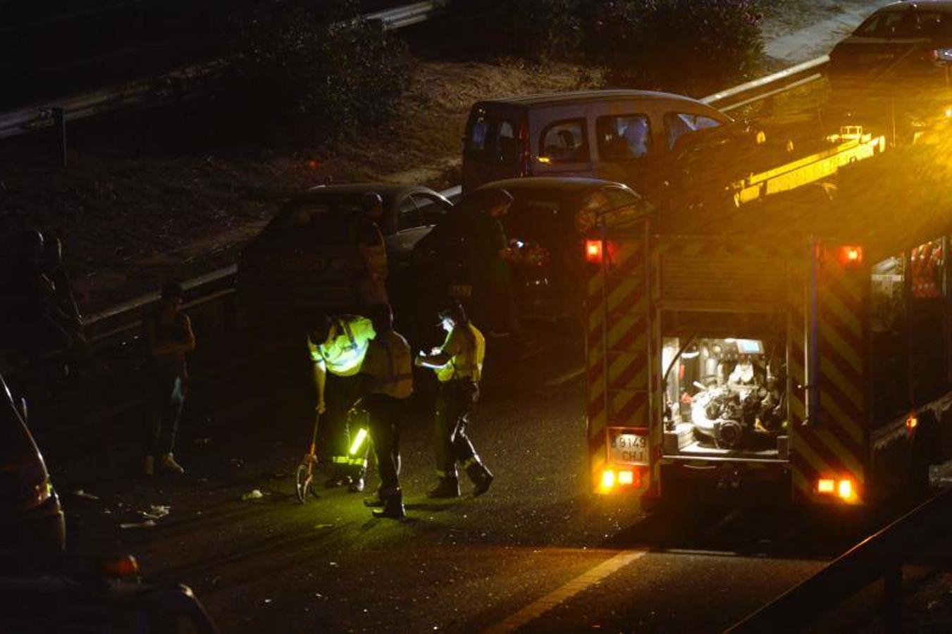 Fotos del accidente mortal en la A-7 en Murcia, donde han fallecido 5 personas