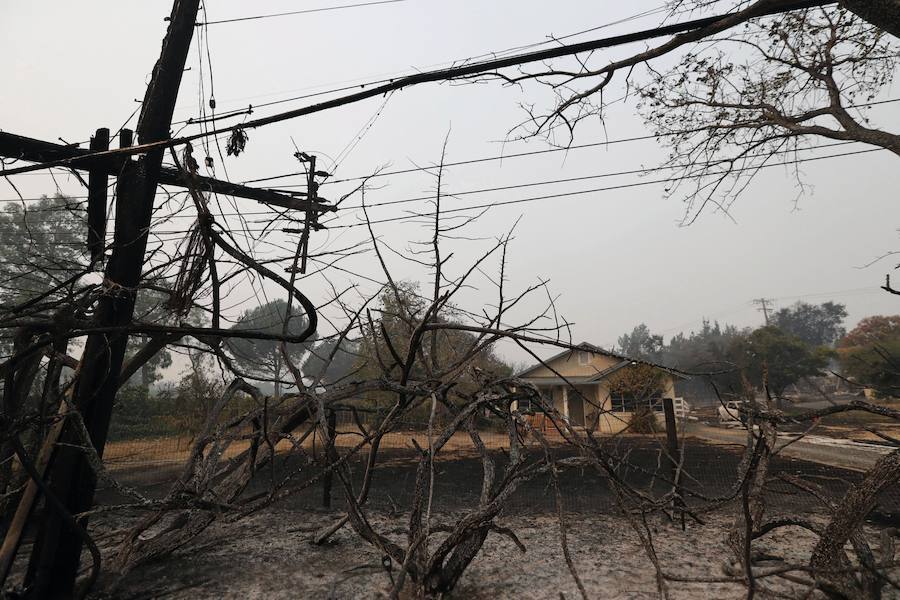 Fotos de la devastación ocurrida en California tras los diferentes incendios que han provocado una pérdida de 46.500 hectáreas.