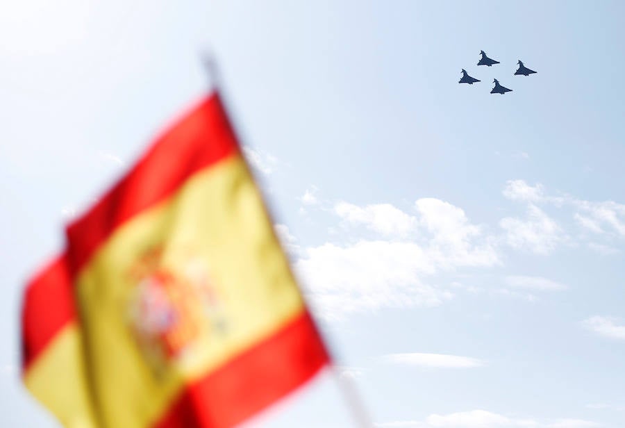 Fotos del accidente del Eurofighter en Albacete
