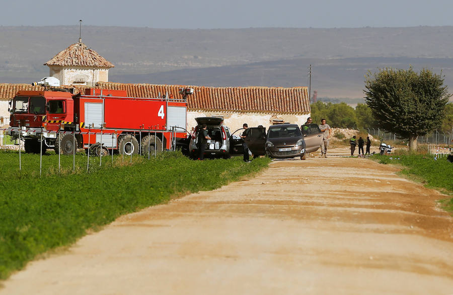 Fotos del accidente del Eurofighter en Albacete