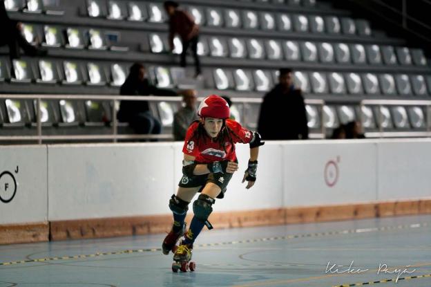 Lara Selva, durante un partido. 