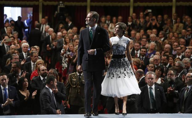 El Rey Felipe VI y la Reina Letizia, en la ceremonia.