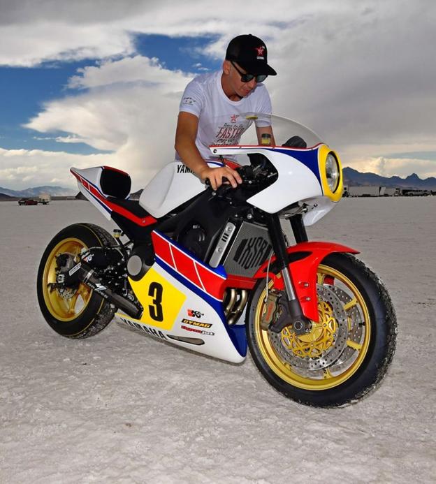 El modelo de Jeff Palhegyi es muy diferente a la moto original.