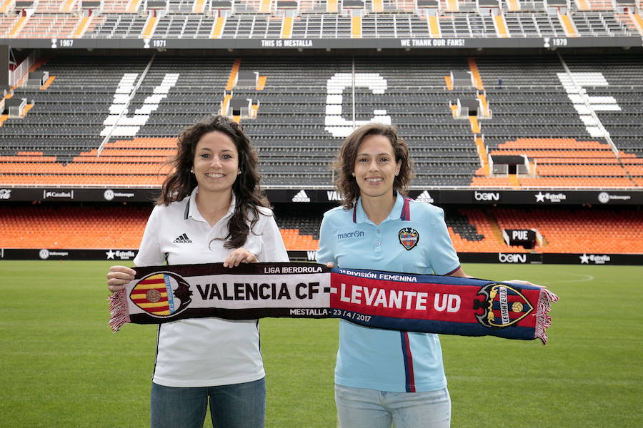 Los equipos femeninos del Valencia CF y el Levante UD