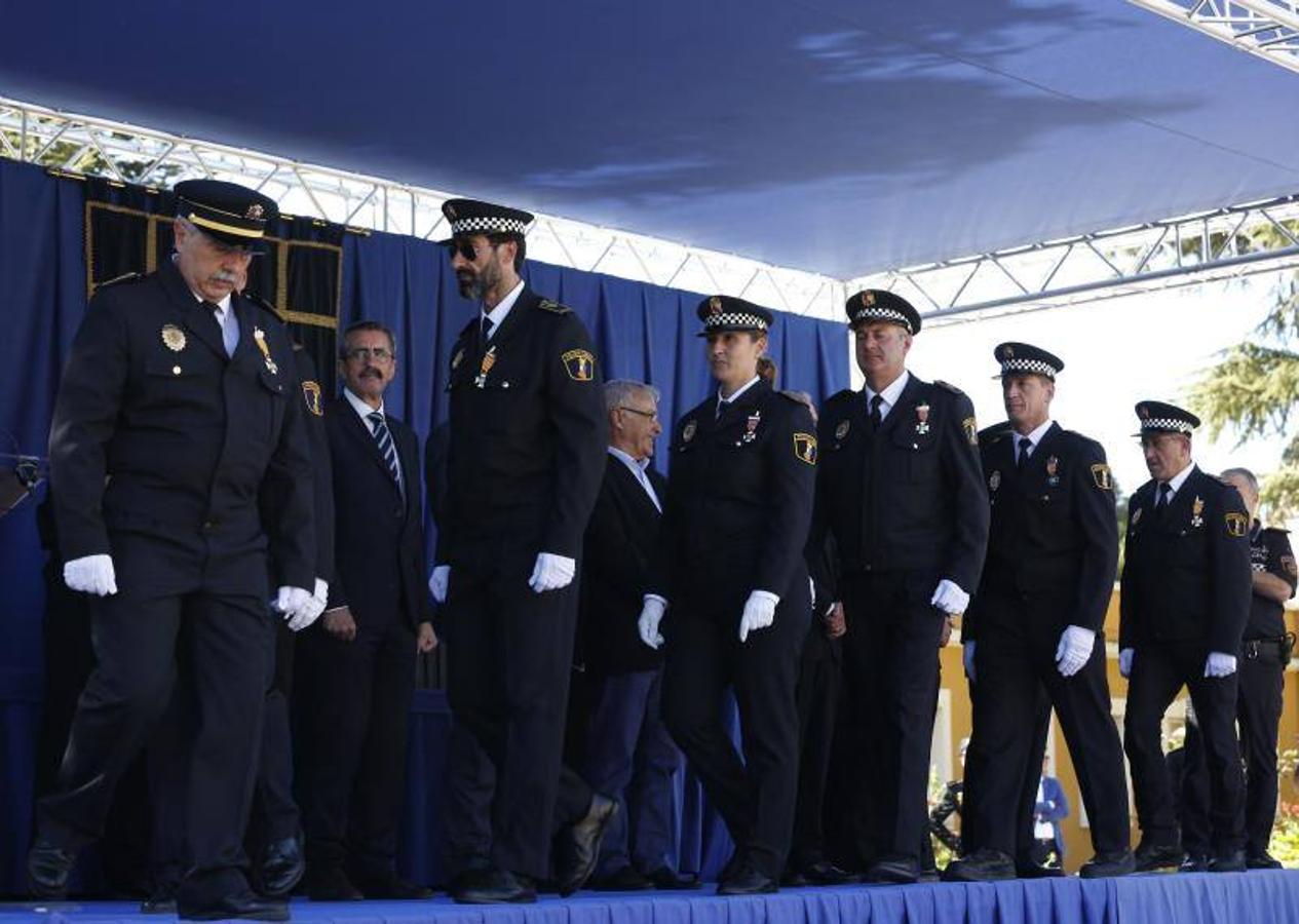 Acto de celebraciones del dia de la Policia Local en Valencia.