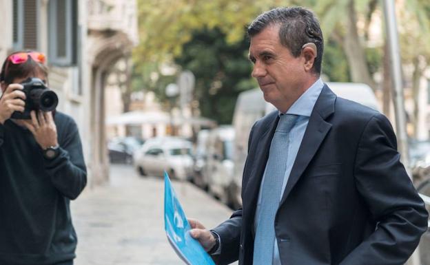 Jaume Matas, el pasado lunes en la Audiencia de Palma.