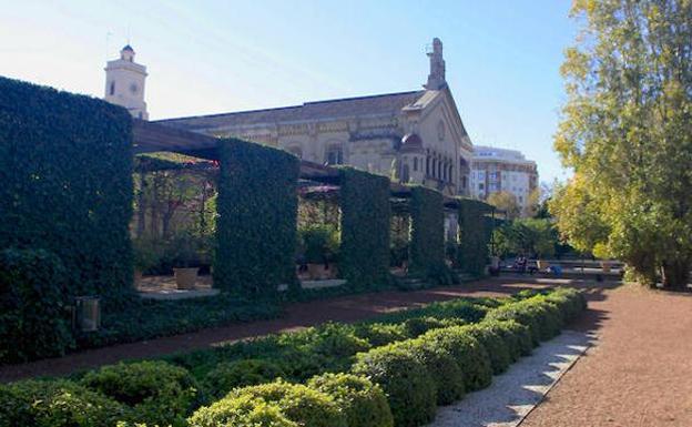 Pérgola del Jardín de las Hespérides.