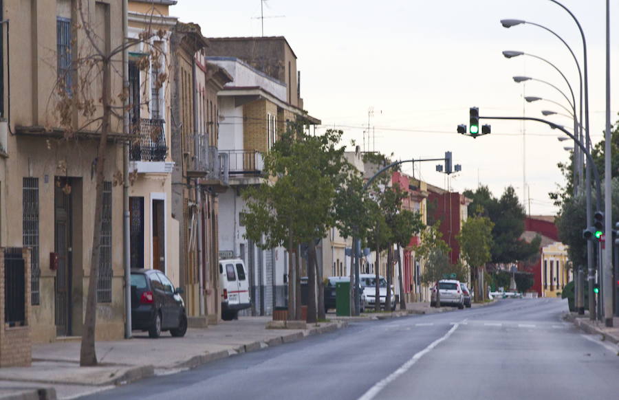Carrera d'En Corts. El camino hacia la zona sur de Valencia. Para salir de la vorágine de la ciudad es un buen lugar.