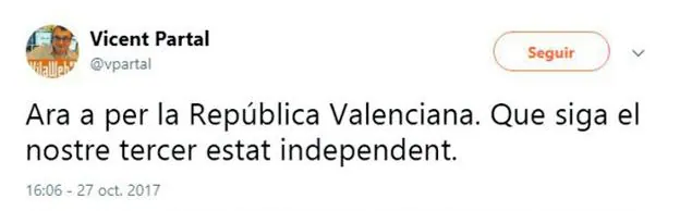 El director de un portal subvencionado por el Consell pide «la República Valenciana»