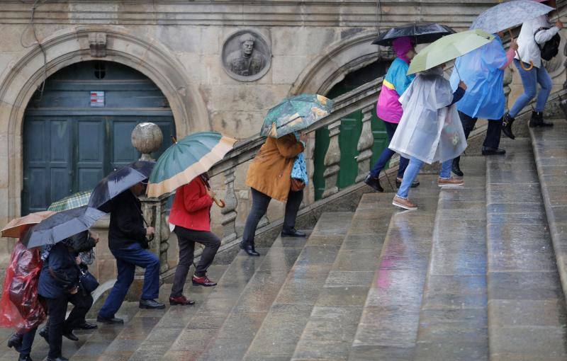 La lluvia vuelve a Galicia, donde los embalses se encuentran muy bajos de capacidad para esta época del año.