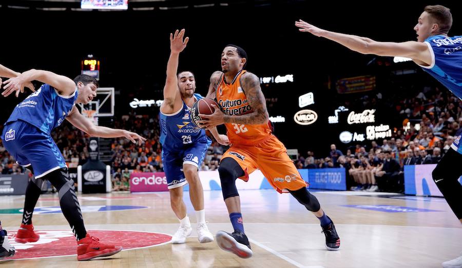 Estas son las mejores imágenes del partido Valencia Basket- San Pablo Burgos en la Fonteta