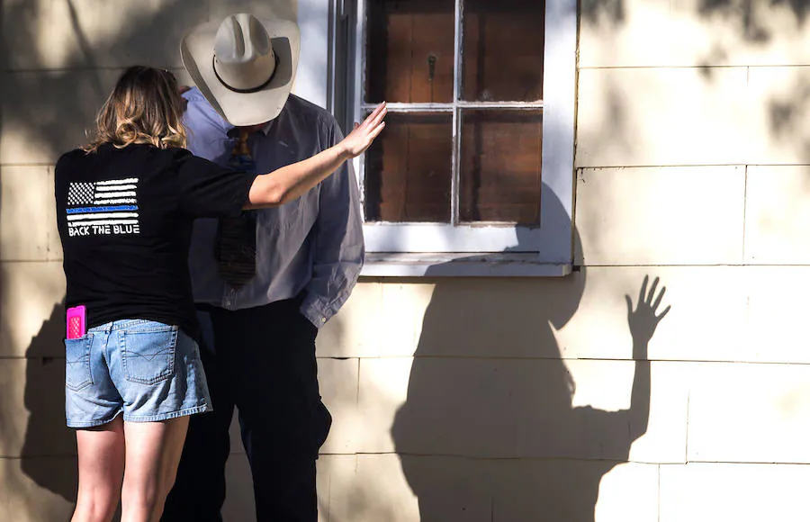 Fotos del tiroteo ocurrido en la primera iglesia Bautista de la localidad de Sutherland Springs, en el estado de Texas, Estados Unidos. Aproximadamente, murieron 26 personas y otras 20 resultaron heridas. 