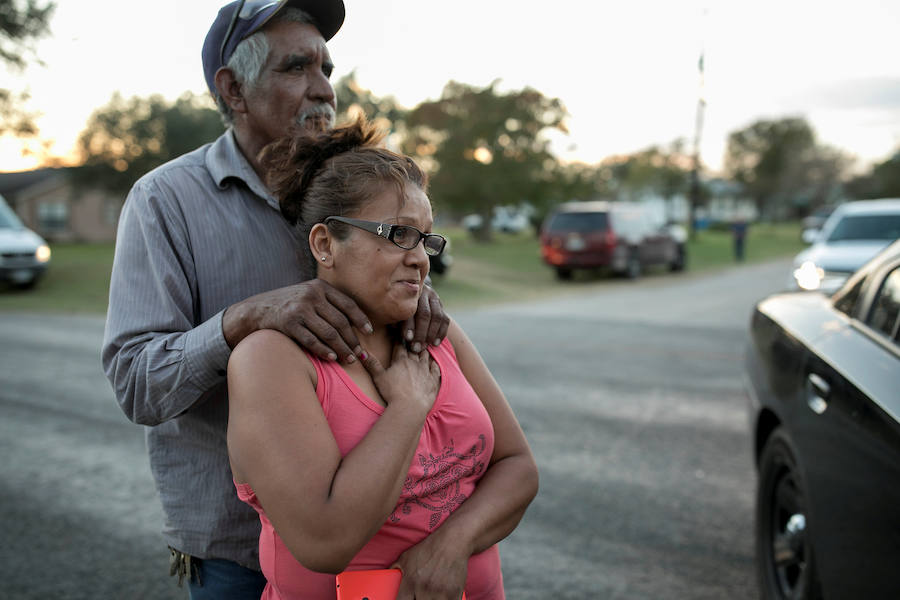 Fotos de las muestras de dolor tras el tiroteo en Texas