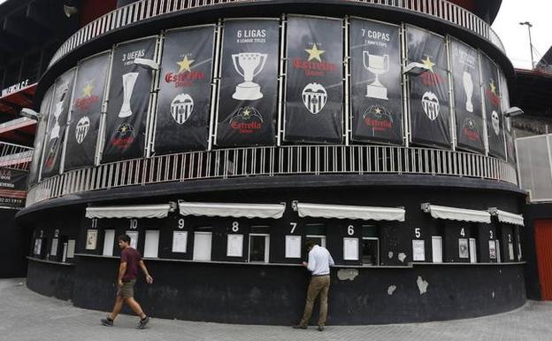 Cerradas las taquillas de Mestalla hasta el próximo lunes