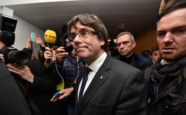 Carles Puigdemont, en Bruselas.