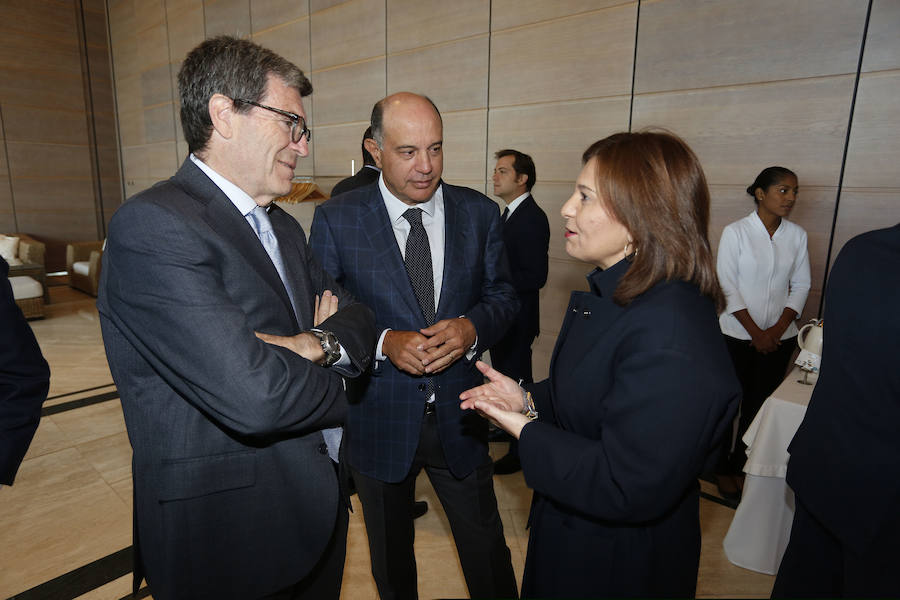 Aurelio Martínez, Alfredo Rodríguez e Isabel Bonig.