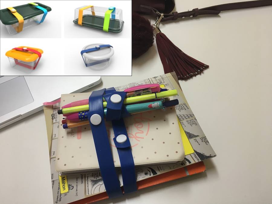 2. Otro invento que se puede utilizar en el día a día es este abrazador para tápers. Se trata de un accesorio diseñado por la valenciana Amparo Ortiz para evitar la apertura accidental de envases. Este producto, que se puede adquirir de forma online, es elástico, está fabricado con silicona alimentaria e incorpora un mecanismo sencillo basado en un clip de plástico. "La función principal de este invento es la de aportar una mayor sujección en los tápers, pudiendo transportar estos con más seguridad", apuntan en su web. Además, el diseño tiene tres tamaños y se puede aplicar en multitud de funciones de cocina, ferretería o actividades al aire libre.