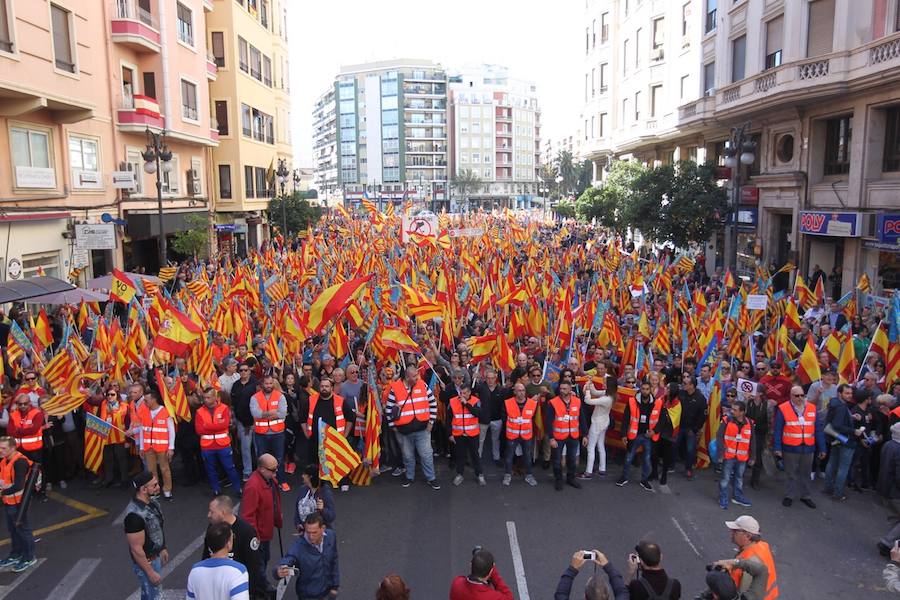 Fotos de la manifestación valencianista en Valencia