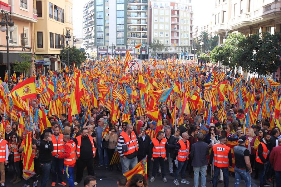 Fotos de la manifestación valencianista en Valencia