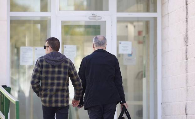 Blasco, a su llegada al centro penitenciario.