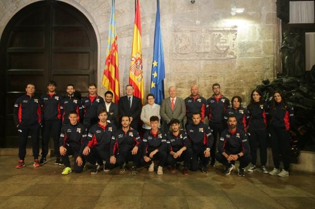 Ximo Puig recibió ayer a la Federació de Pilota. 