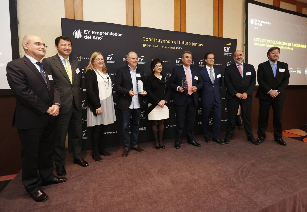 Acto de proclamación de candidatos por la Comunitat Valenciana y Murcia al Premio Emprendedor Erns & Young.