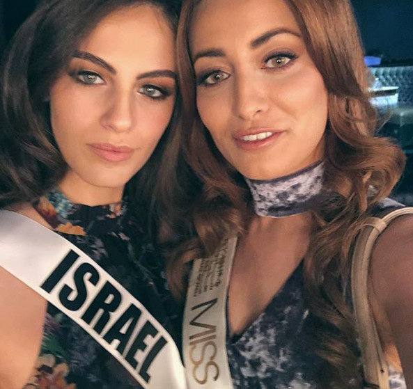 Miss Iraq, Sarah Eedan y Miss Israel, Adar Gandelsman, posan juntas en la elección de Miss Universo 2017. La imagen ha causado la polémica por las malas relaciones de sus países.