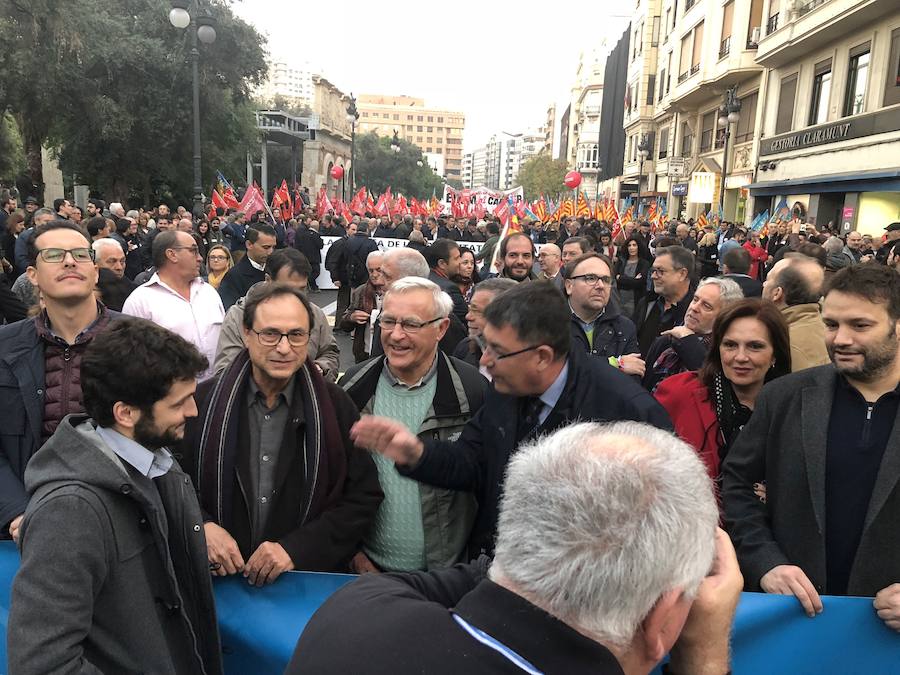 Fotos de la manifestación en Valencia por una financiación justa