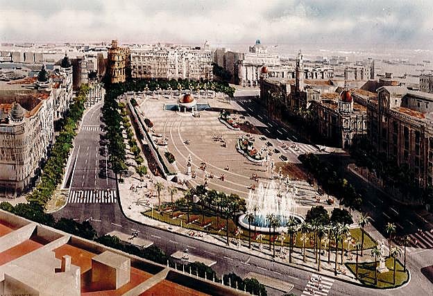 Diseño del arquitecto Javier Domínguez ganadora del concurso de 1993. 