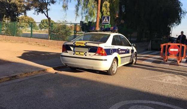 El vehículo de Meliana prestado a la Policía Local de Foios. 