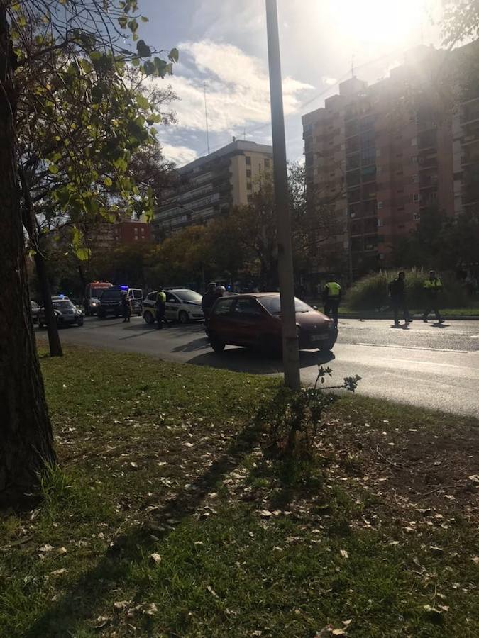 Fotos del accidente en Blasco Ibáñez en el que ha fallecido un peatón atropellado