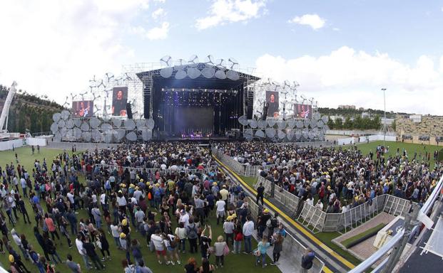 Vista general del escenario del Mad Cool en 2016. 