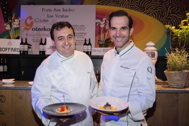 Los cocineros Luis Martín y Mario Sandoval. 