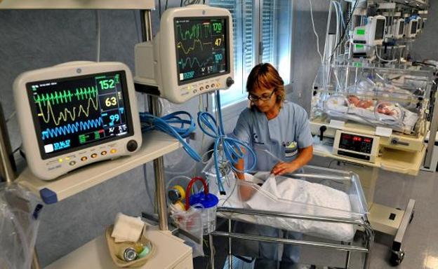 Unidad de Neonatología del Hospital de Cruces.