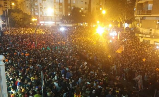 Aledaños de Mestalla antes del Valencia-Barça.