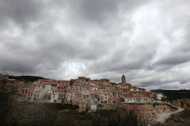 Vista general de El Boixar, pedanía de la Pobla de Benifassà.