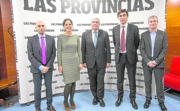 Benjamín Prieto, Marta de Ramón, Luis Llatas, Luis Fernández y Daniel Zurriaga.