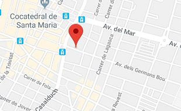 Ubicación del lugar del accidente.