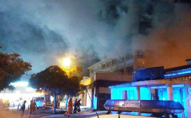 Seis heridos en un incendio en Xàbia