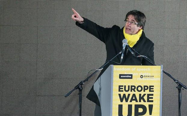 Carles Puigdemont en Bruselas.