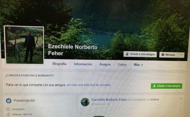 Perfil en Facebook de Norbert Feher 